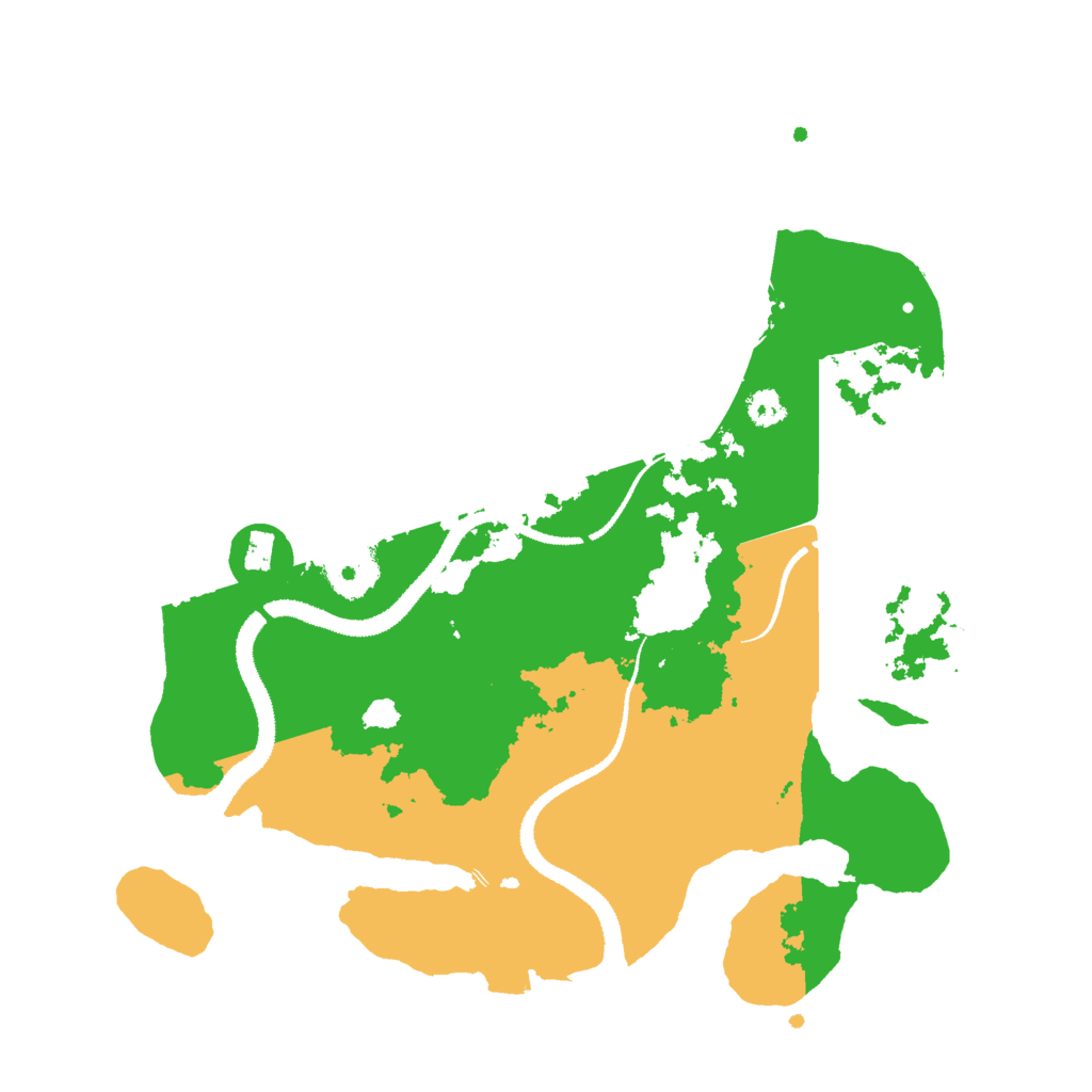 Biome Rust Map: Procedural Map, Size: 3000, Seed: 2277