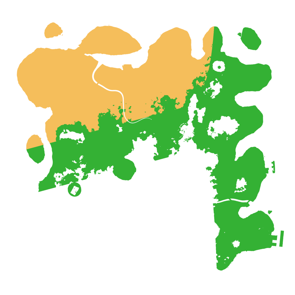 Biome Rust Map: Procedural Map, Size: 3700, Seed: 895871504