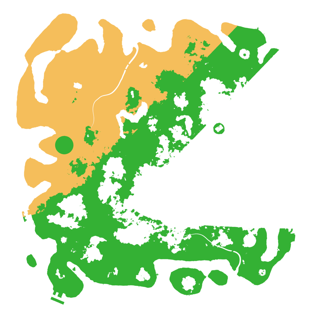 Biome Rust Map: Procedural Map, Size: 4500, Seed: 852654789