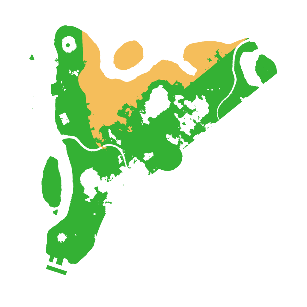 Biome Rust Map: Procedural Map, Size: 3000, Seed: 451962618