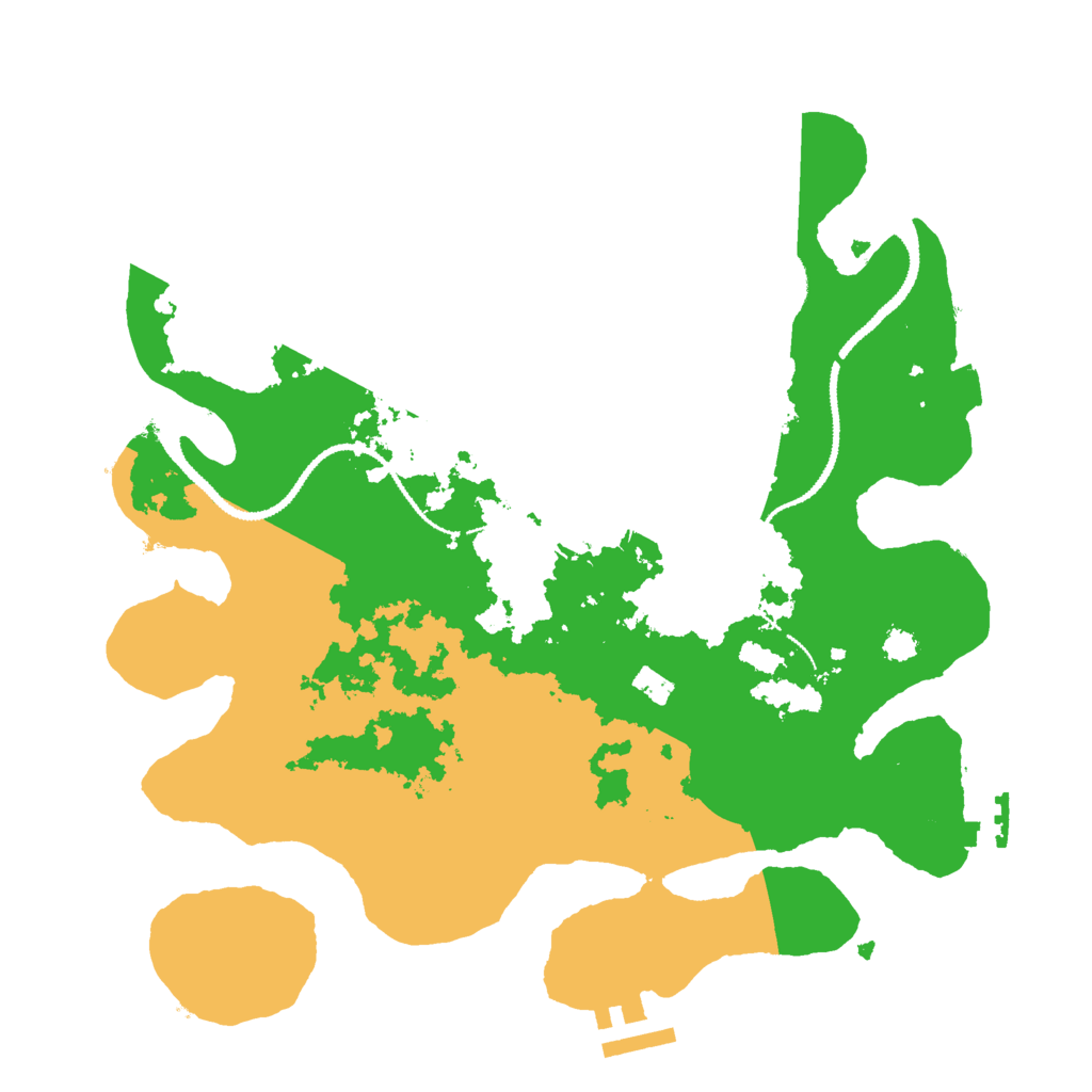 Biome Rust Map: Procedural Map, Size: 3000, Seed: 26187
