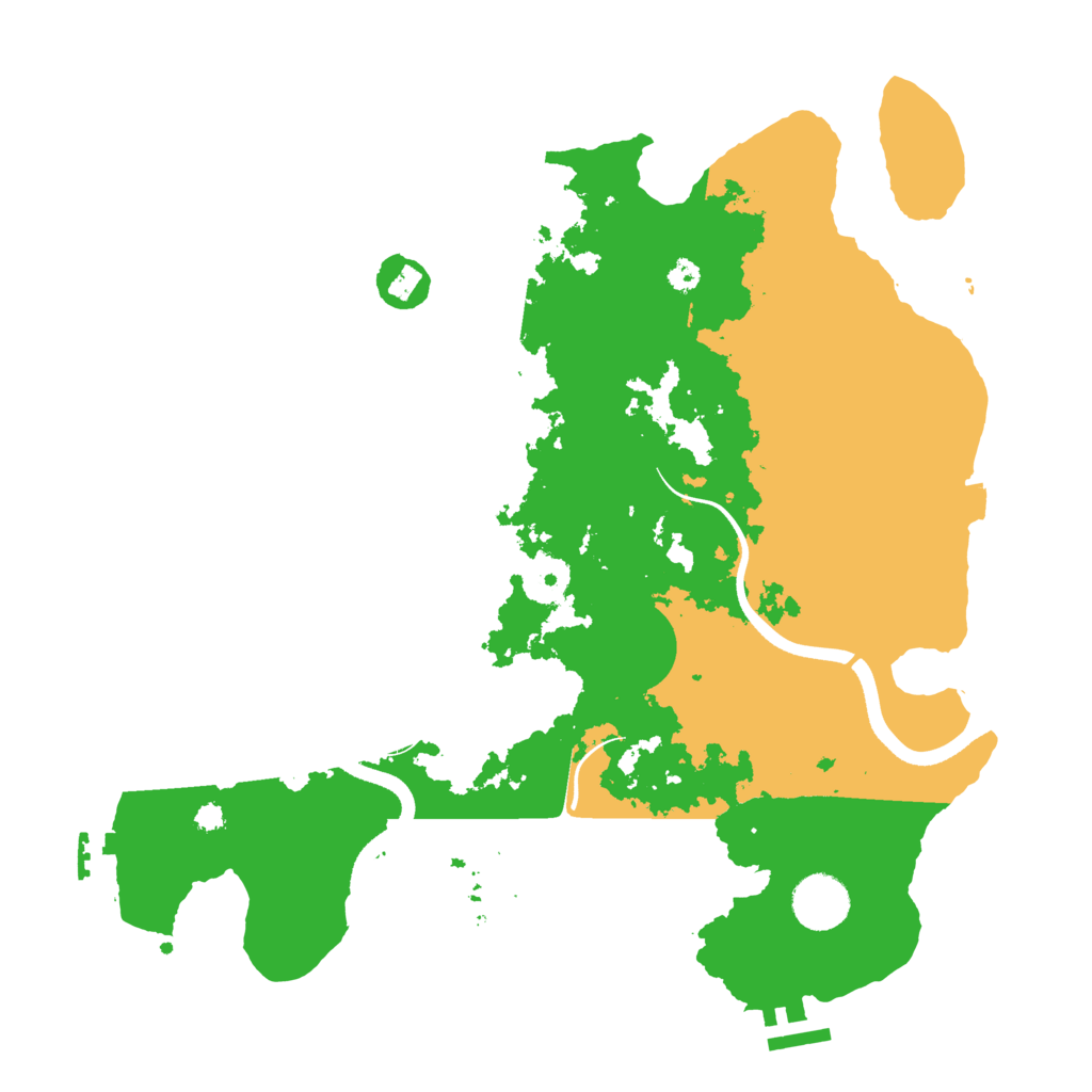 Biome Rust Map: Procedural Map, Size: 3500, Seed: 987451326