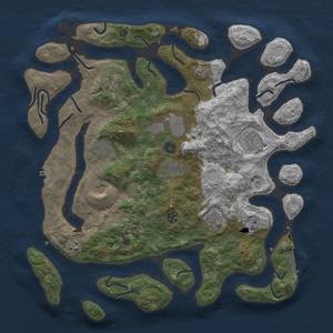 Thumbnail Rust Map: Procedural Map, Size: 4250, Seed: 80085, 18 Monuments