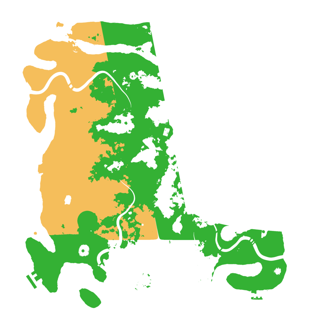 Biome Rust Map: Procedural Map, Size: 4250, Seed: 80085