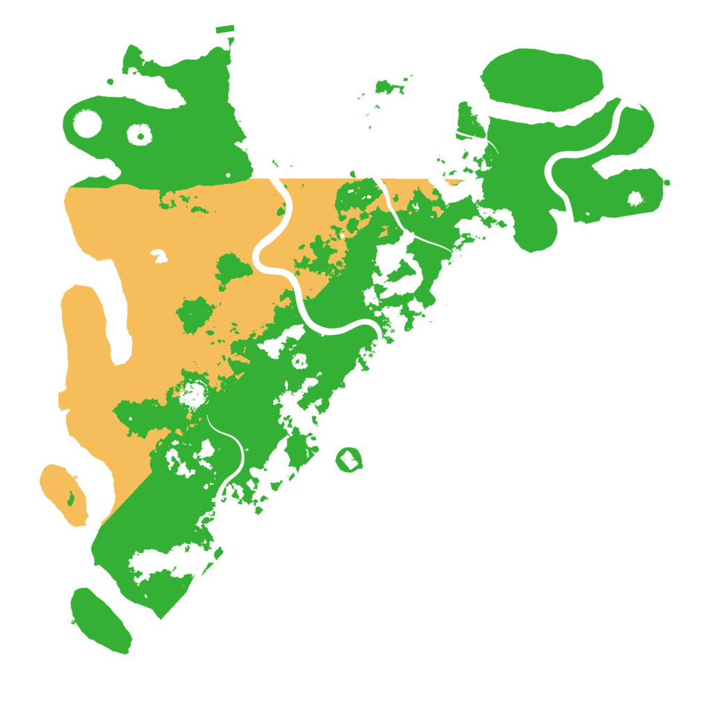 Biome Rust Map: Procedural Map, Size: 4500, Seed: 111511