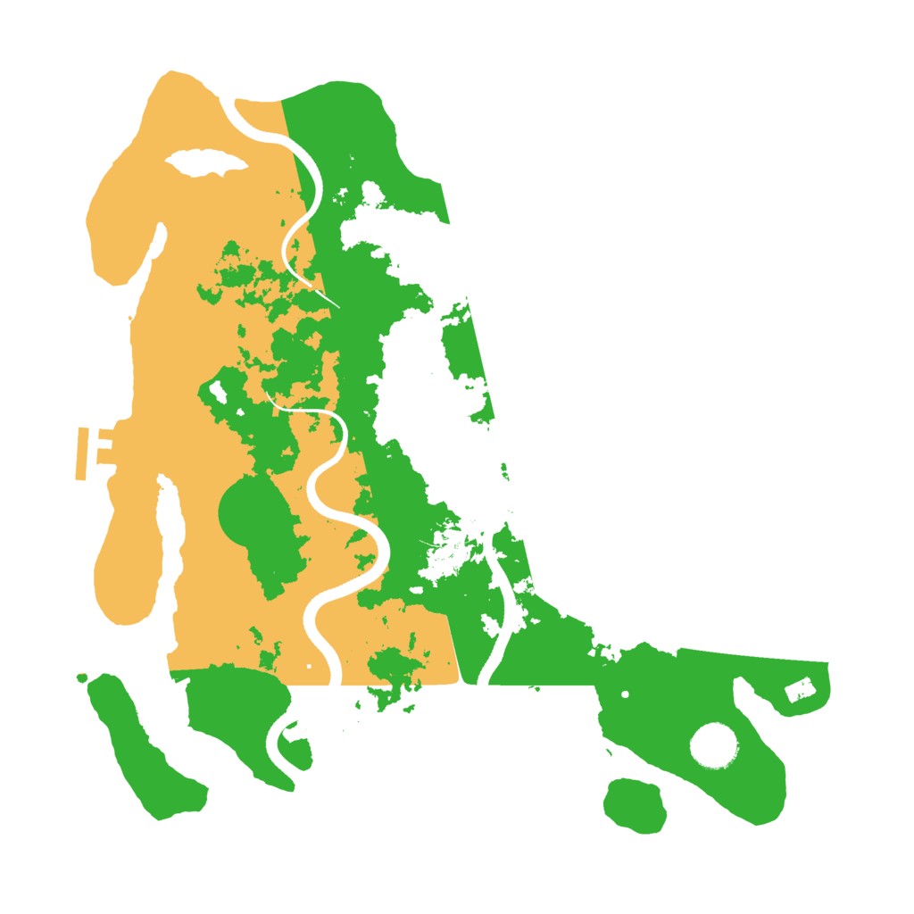 Biome Rust Map: Procedural Map, Size: 3500, Seed: 957842