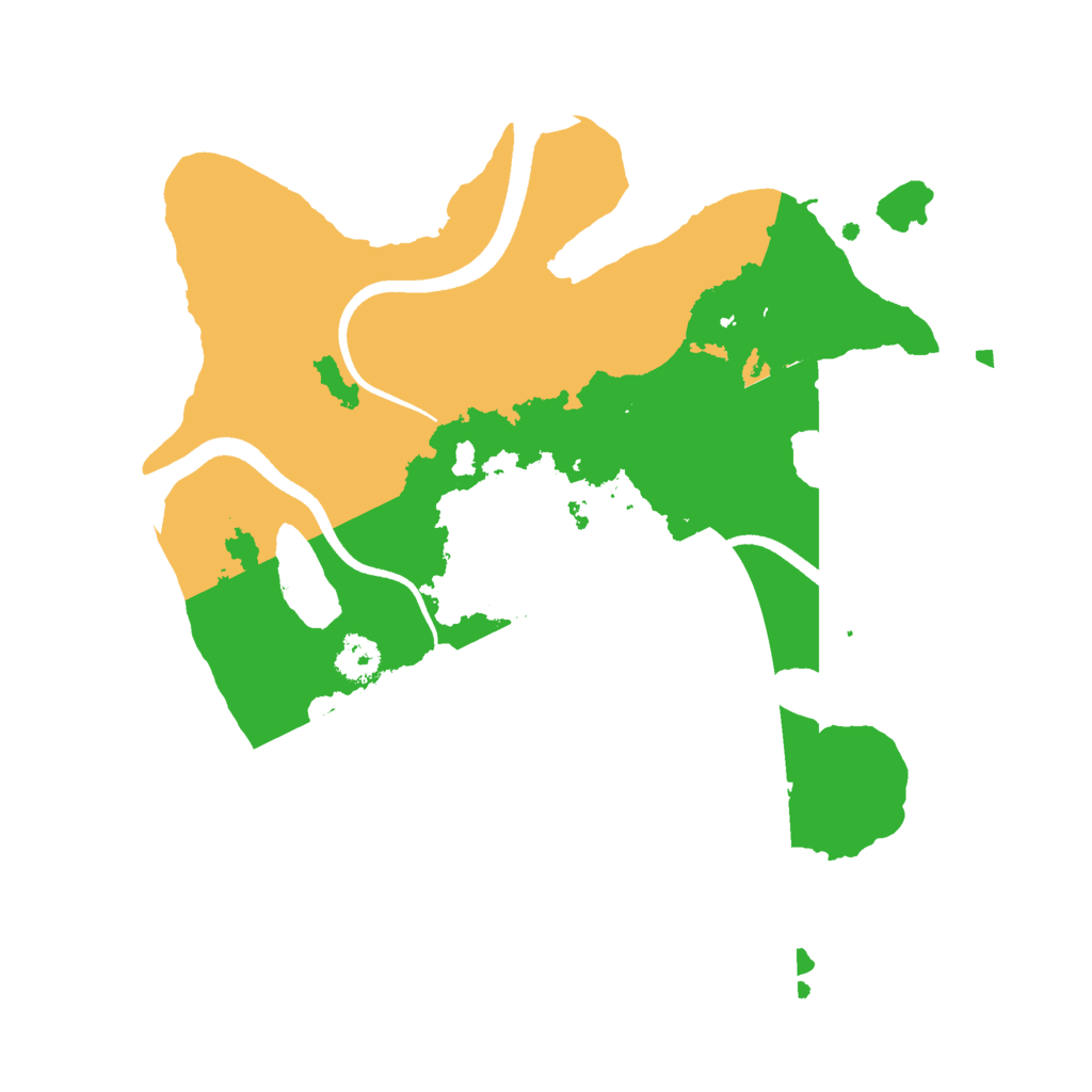 Biome Rust Map: Procedural Map, Size: 2500, Seed: 8061992