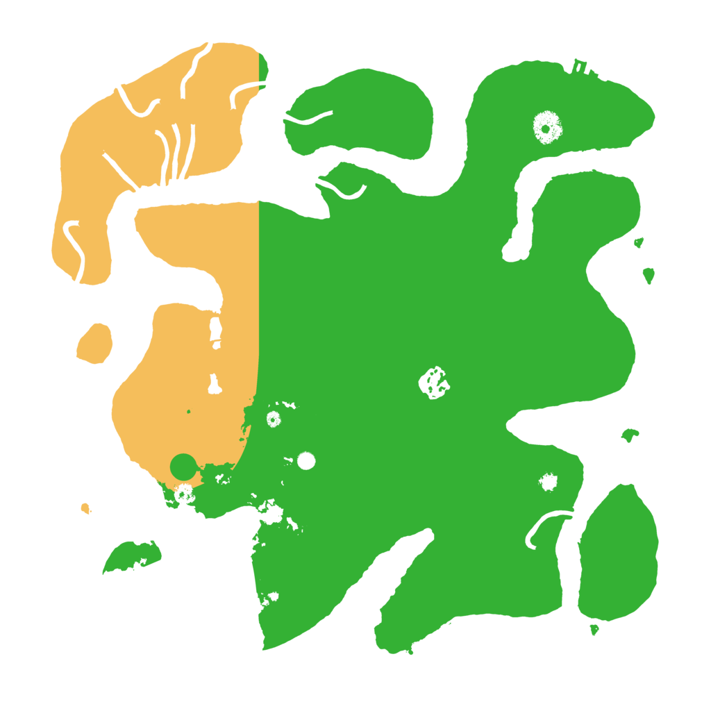 Biome Rust Map: Procedural Map, Size: 3500, Seed: 11389125