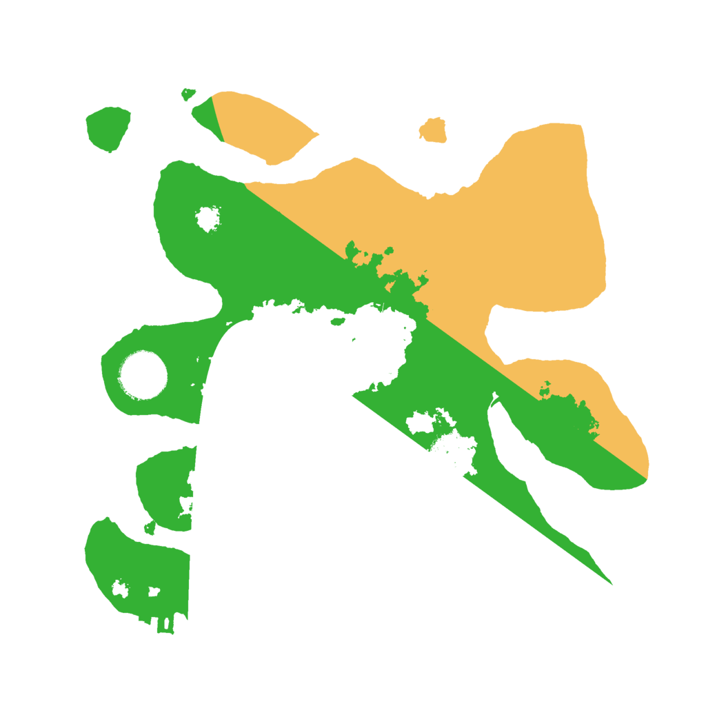 Biome Rust Map: Procedural Map, Size: 2600, Seed: 1134251