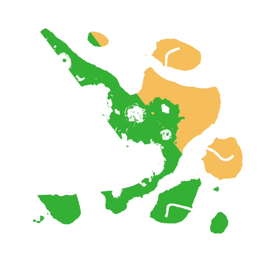 Biome Rust Map: Procedural Map, Size: 2500, Seed: 4846