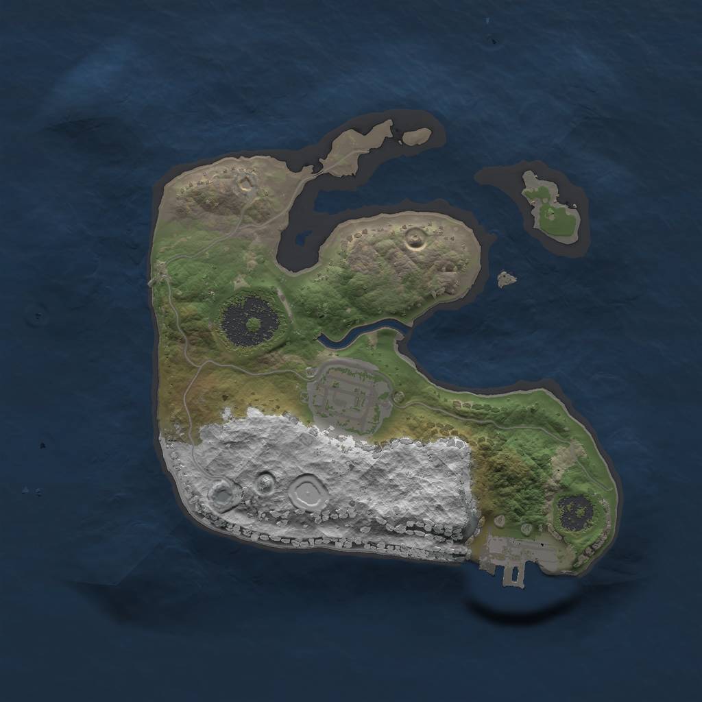 Rust Map: Procedural Map, Size: 2000, Seed: 1478011817, 7 Monuments