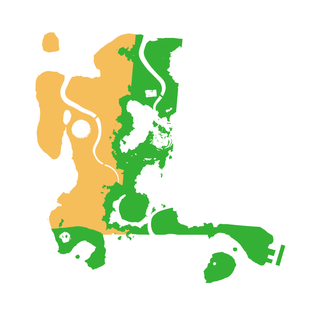 Biome Rust Map: Procedural Map, Size: 3000, Seed: 1642463299