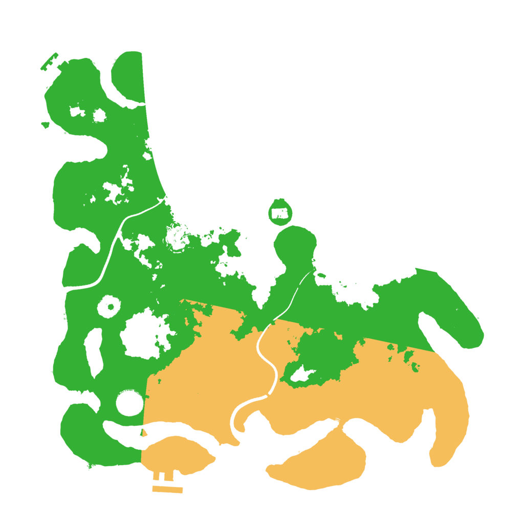 Biome Rust Map: Procedural Map, Size: 3500, Seed: 1079974897