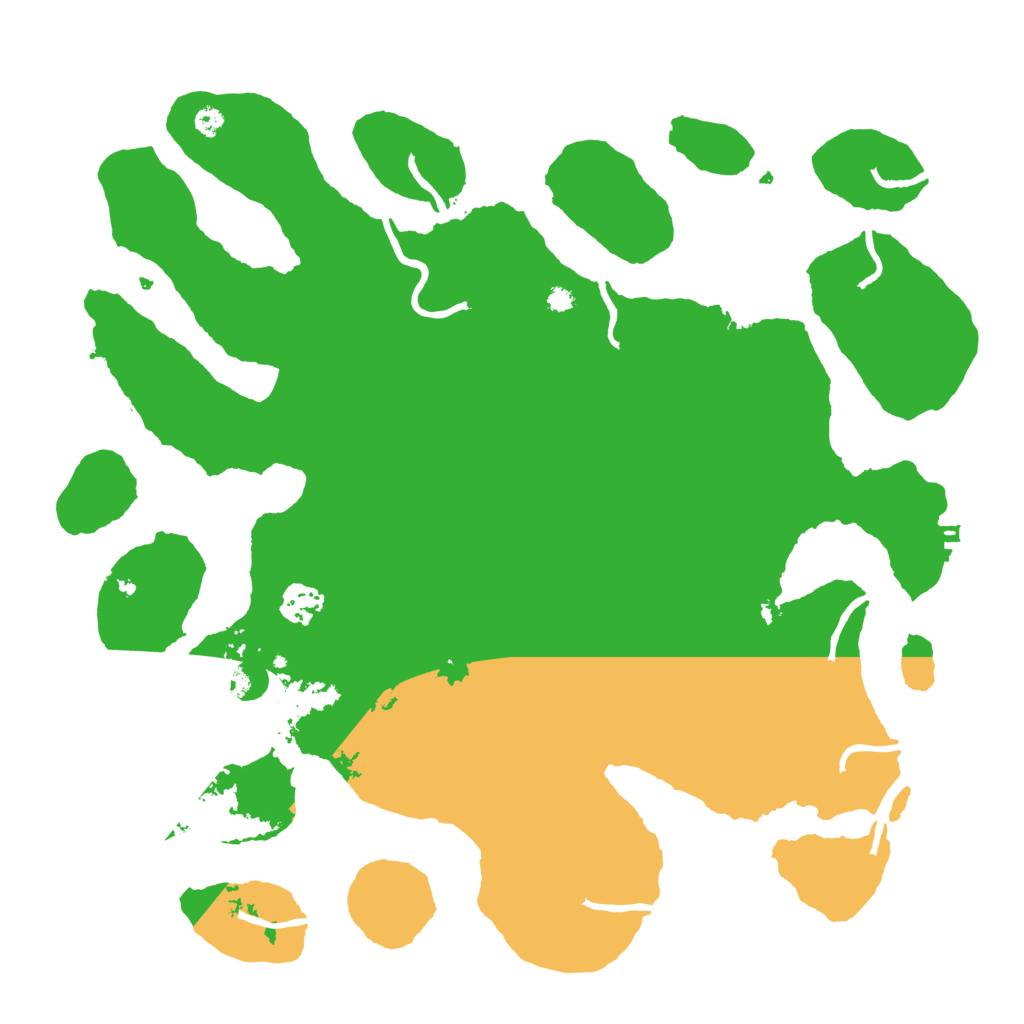 Biome Rust Map: Procedural Map, Size: 3700, Seed: 169687701