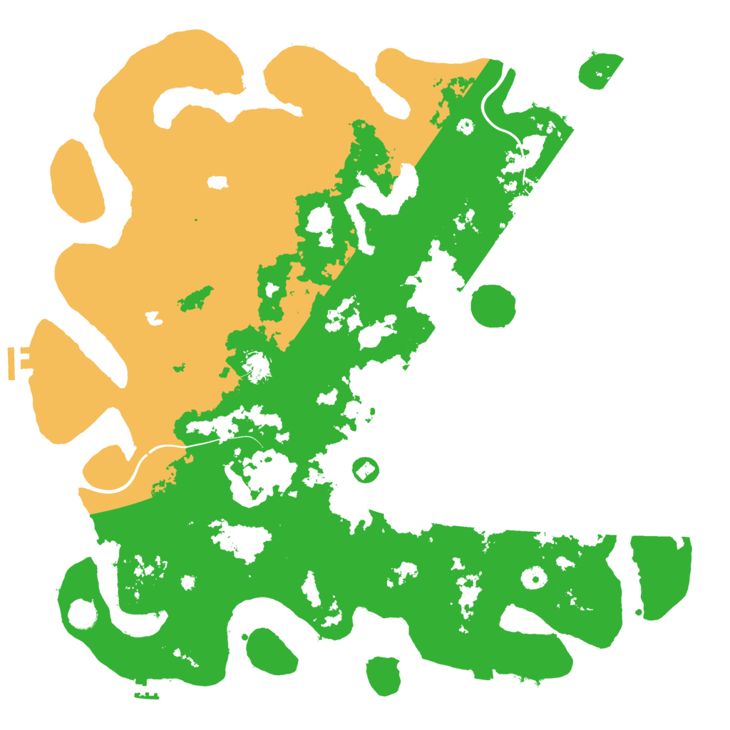 Biome Rust Map: Procedural Map, Size: 4500, Seed: 85744740