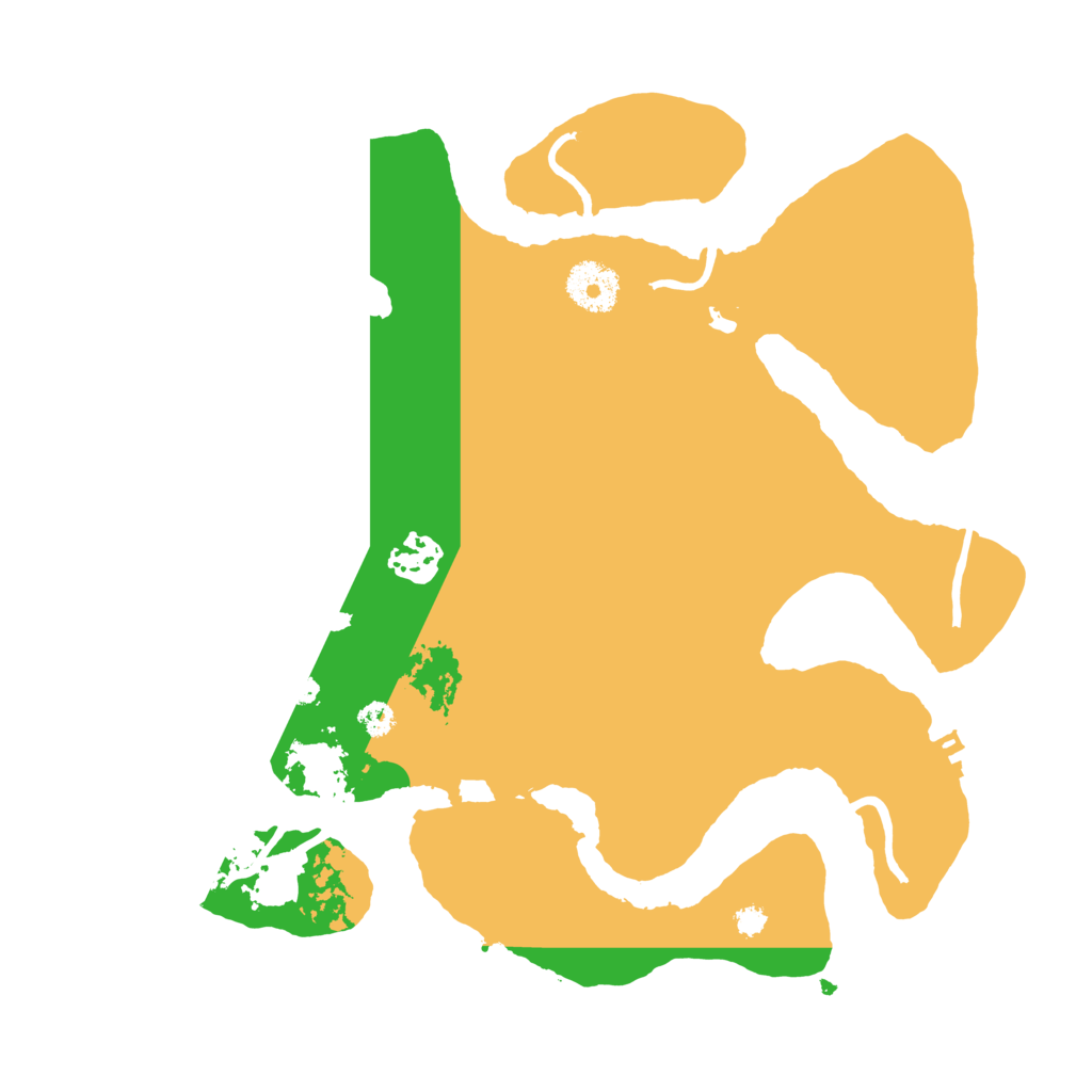 Biome Rust Map: Procedural Map, Size: 3200, Seed: 25247850