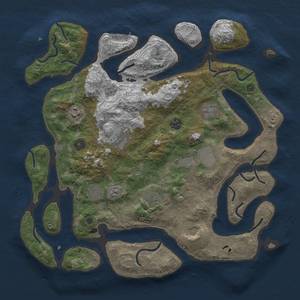 Thumbnail Rust Map: Procedural Map, Size: 4000, Seed: 276, 16 Monuments