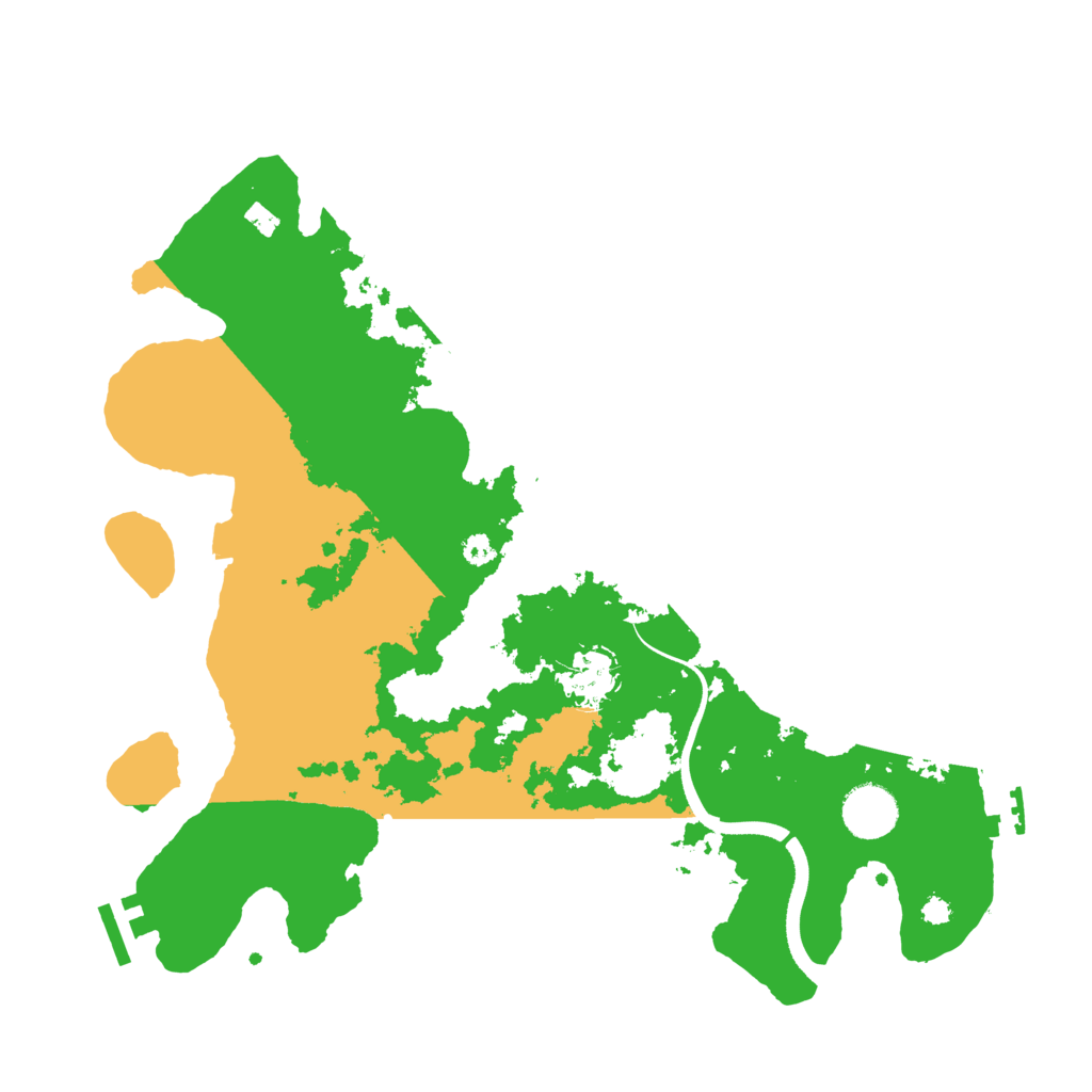 Biome Rust Map: Procedural Map, Size: 3500, Seed: 5282594