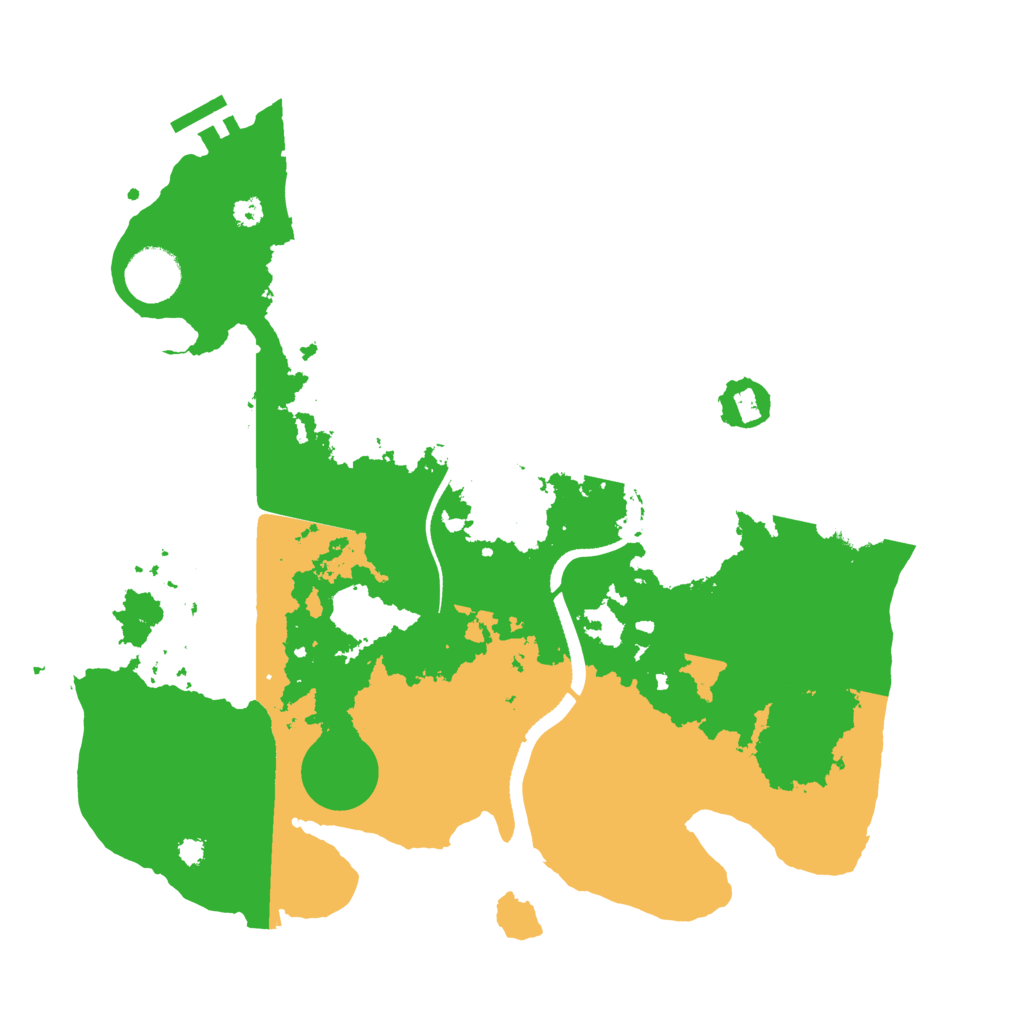 Biome Rust Map: Procedural Map, Size: 3500, Seed: 186485319