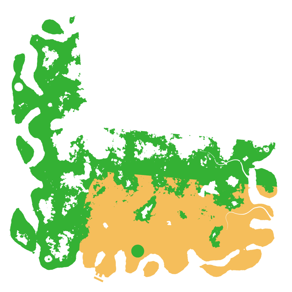 Biome Rust Map: Procedural Map, Size: 6000, Seed: 2697