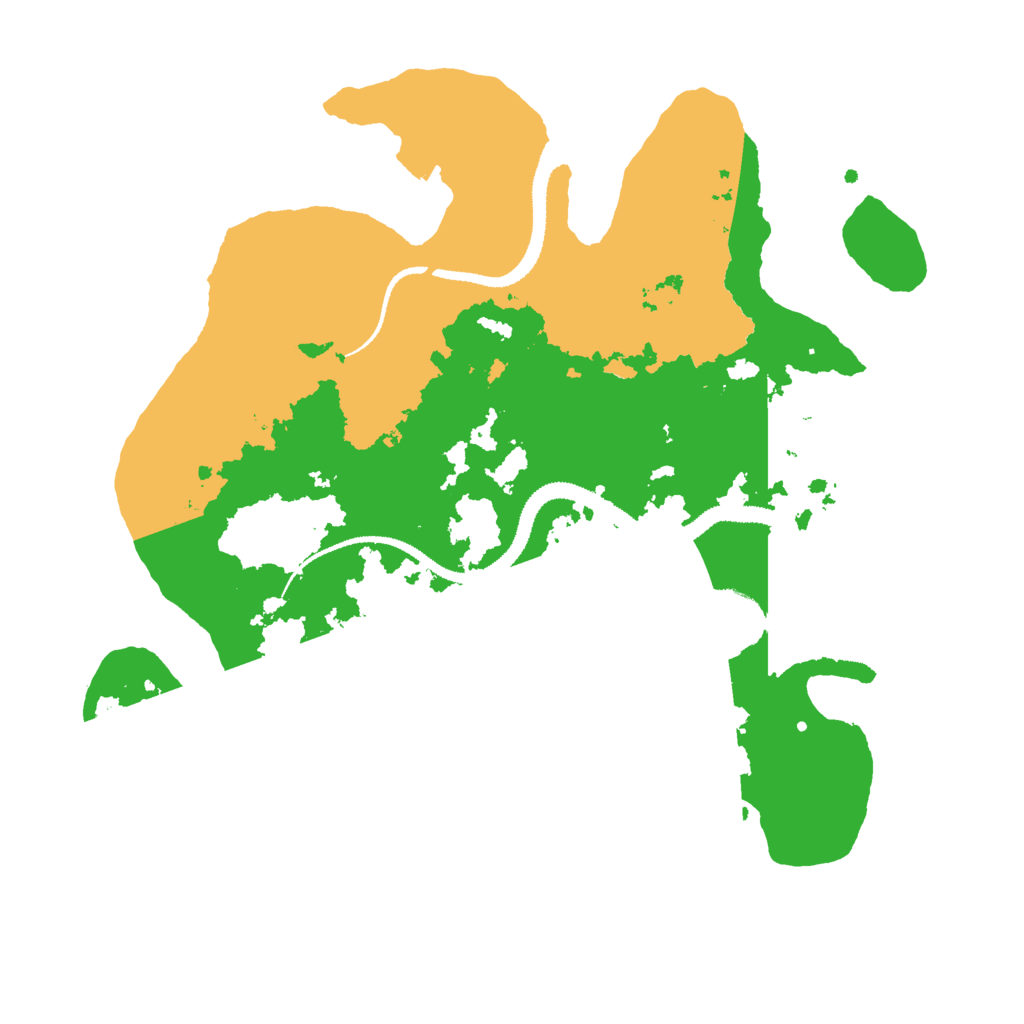 Biome Rust Map: Procedural Map, Size: 3000, Seed: 1293315511