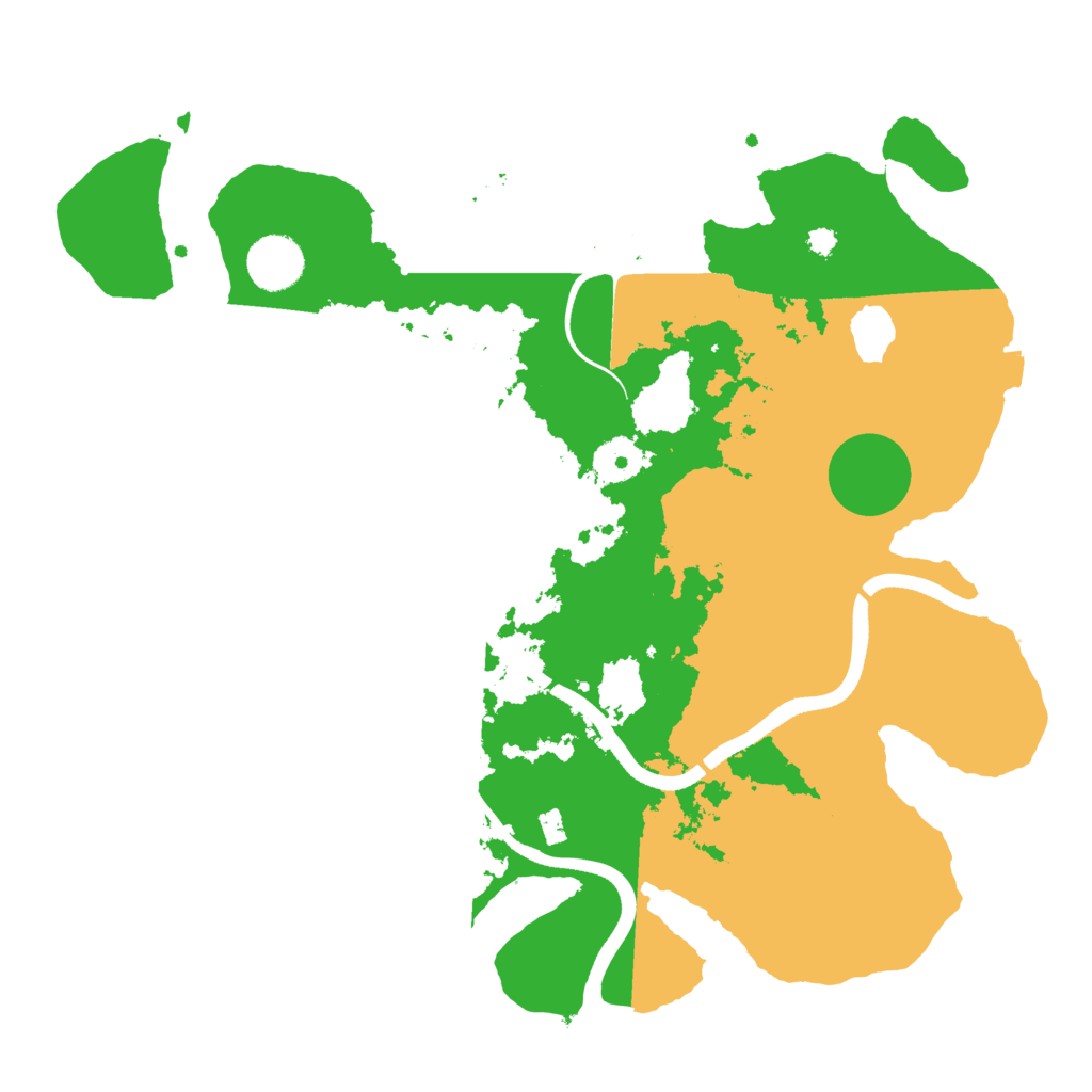 Biome Rust Map: Procedural Map, Size: 3500, Seed: 940755173