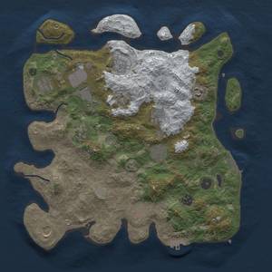 Thumbnail Rust Map: Procedural Map, Size: 3750, Seed: 5680, 19 Monuments