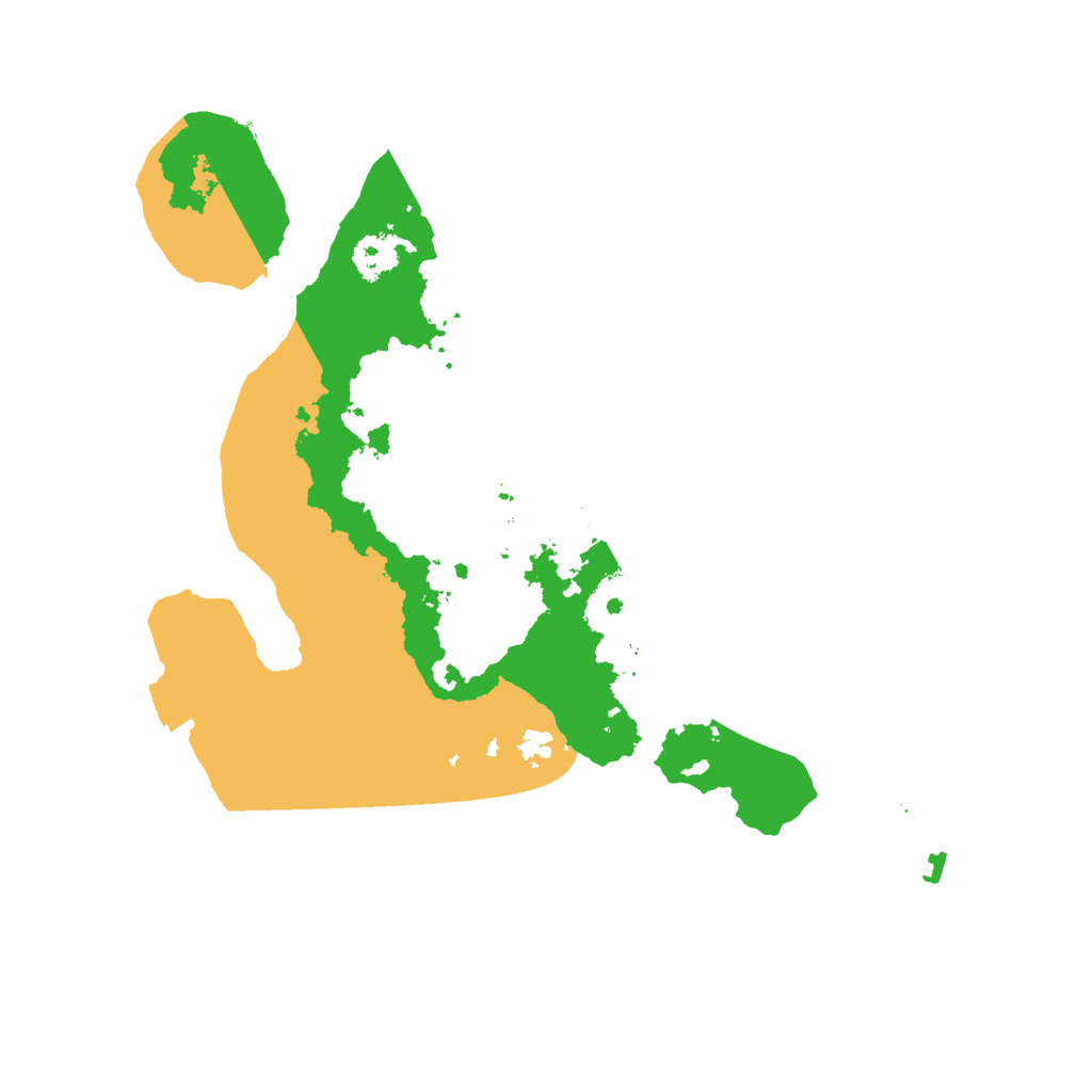 Biome Rust Map: Procedural Map, Size: 2500, Seed: 10986