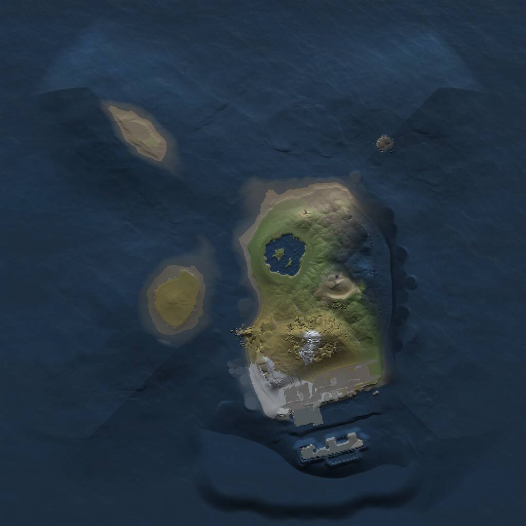 Rust Map: Procedural Map, Size: 1300, Seed: 7, 2 Monuments