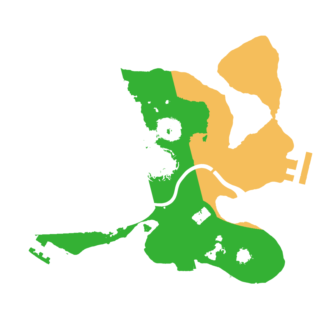 Biome Rust Map: Procedural Map, Size: 2000, Seed: 1585986995