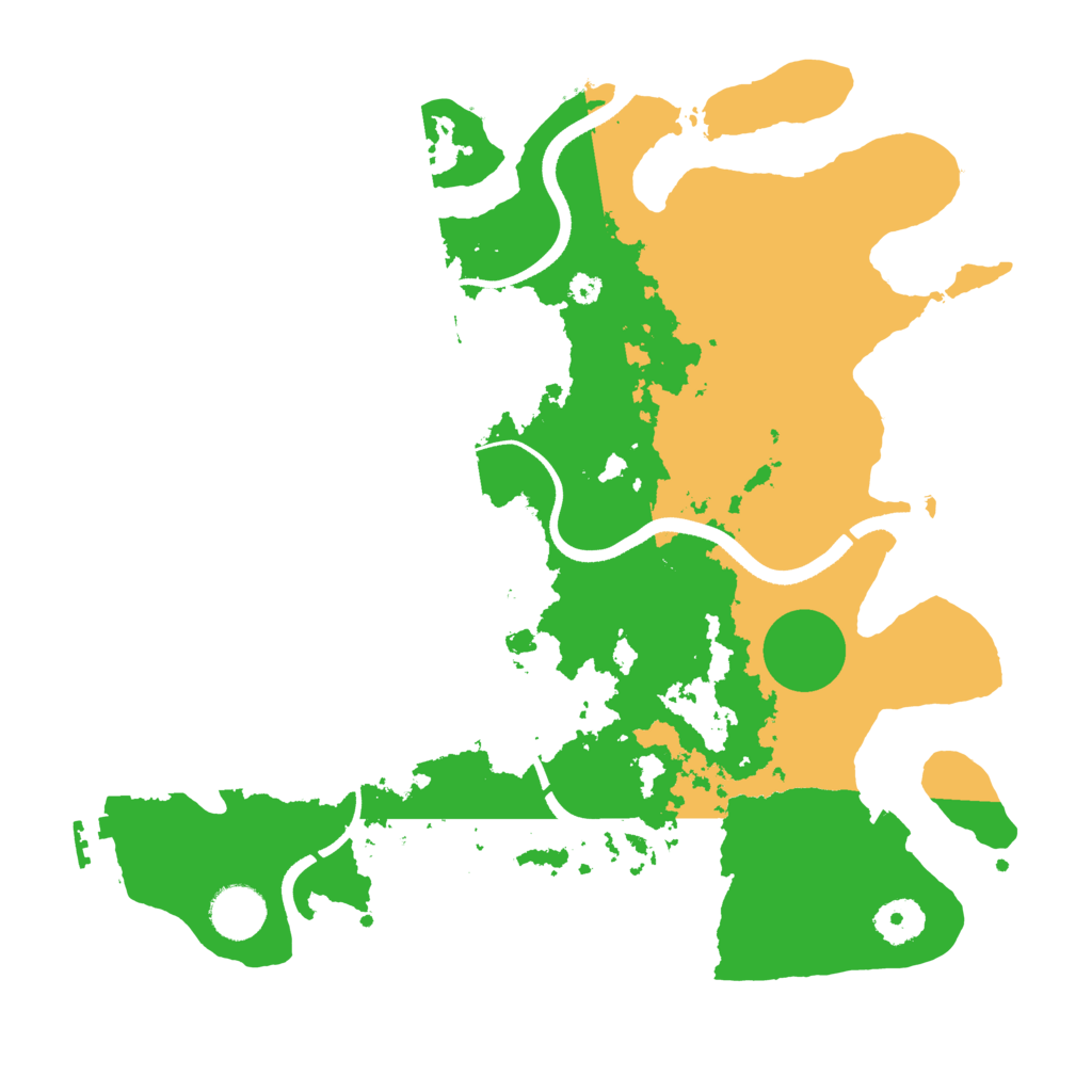 Biome Rust Map: Procedural Map, Size: 3500, Seed: 1050508