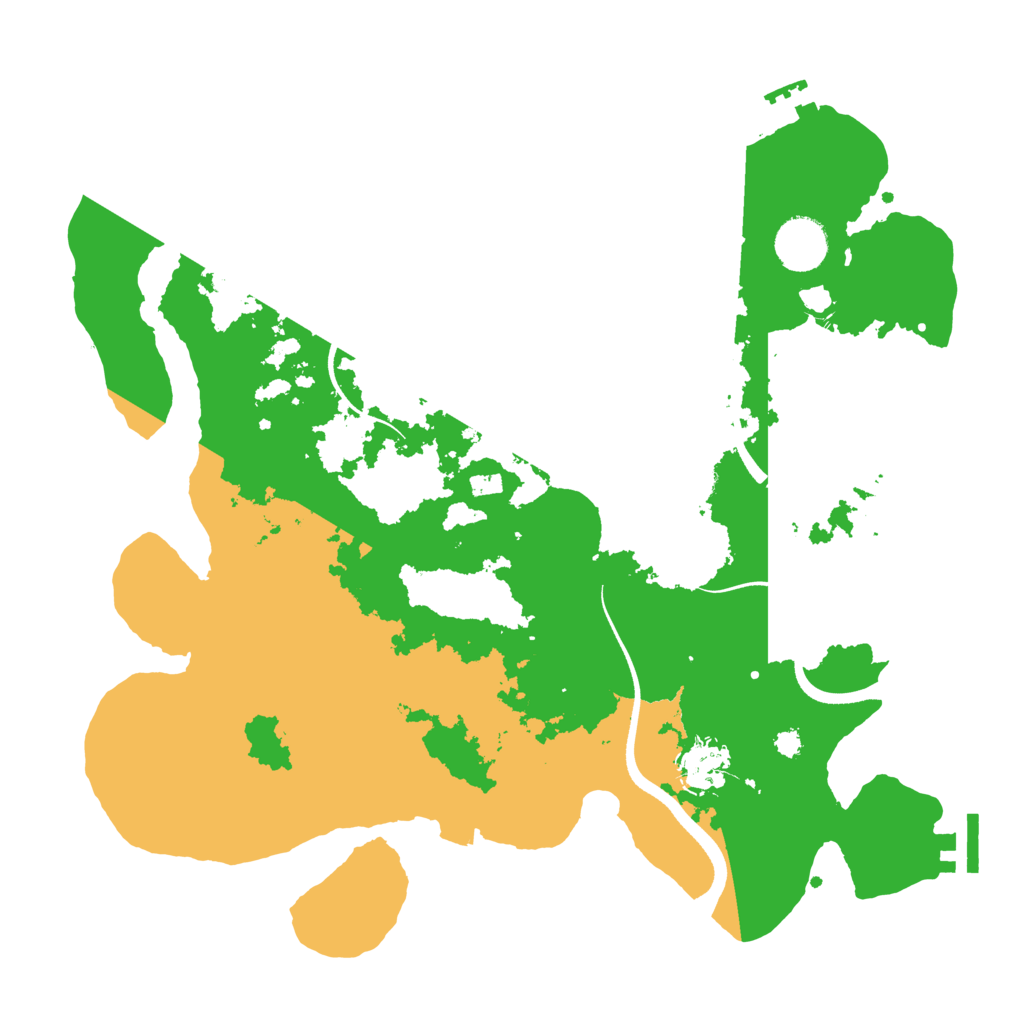 Biome Rust Map: Procedural Map, Size: 3500, Seed: 1256180787