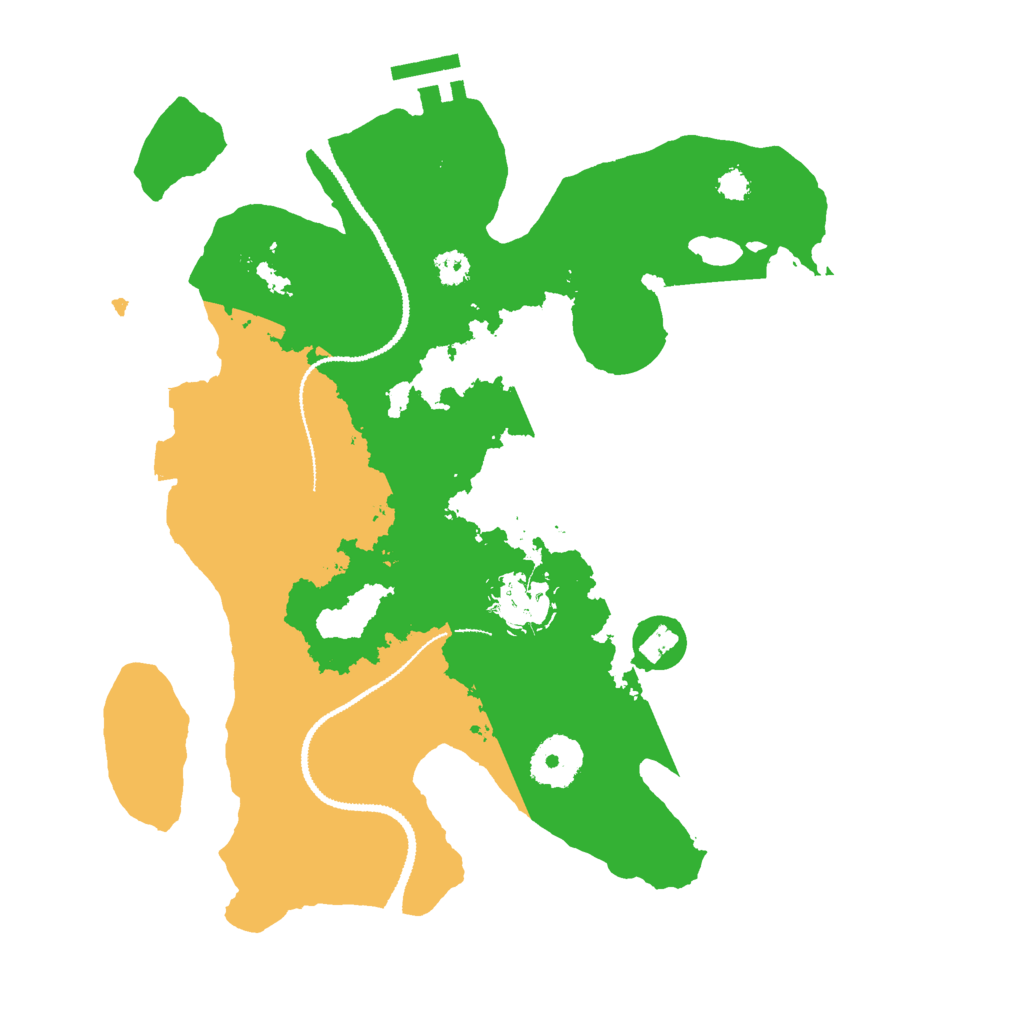 Biome Rust Map: Procedural Map, Size: 3000, Seed: 1387319716
