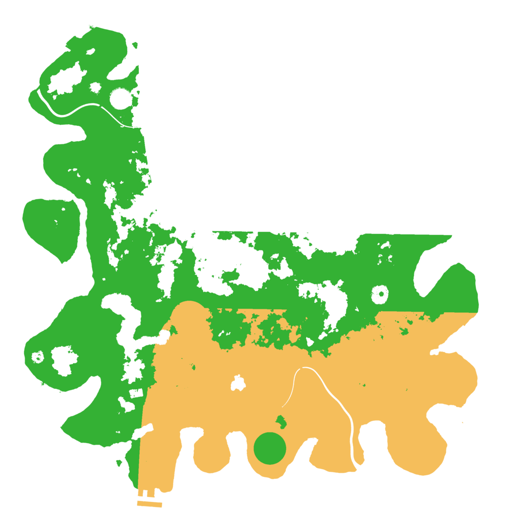 Biome Rust Map: Procedural Map, Size: 4200, Seed: 9876234