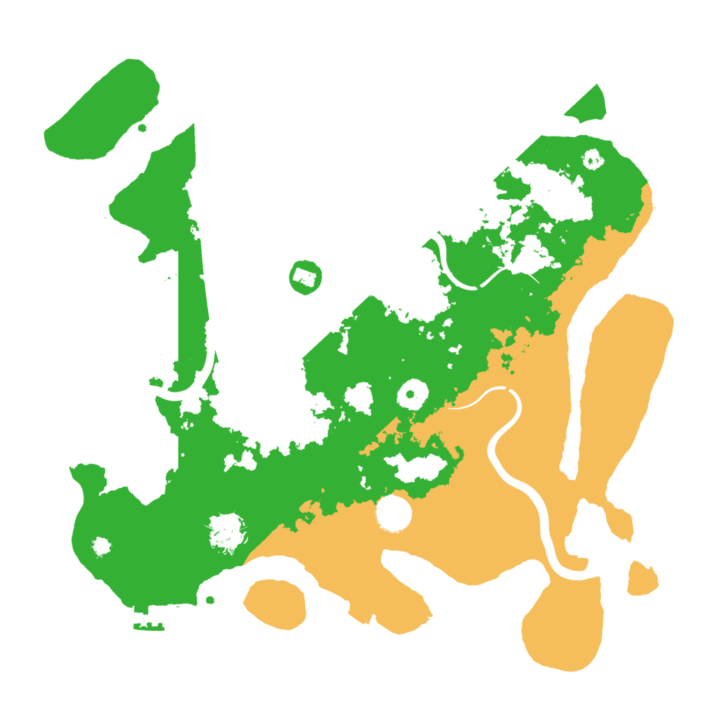 Biome Rust Map: Procedural Map, Size: 3500, Seed: 623346596