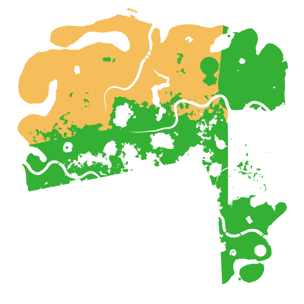 Biome Rust Map: Procedural Map, Size: 4500, Seed: 16985465