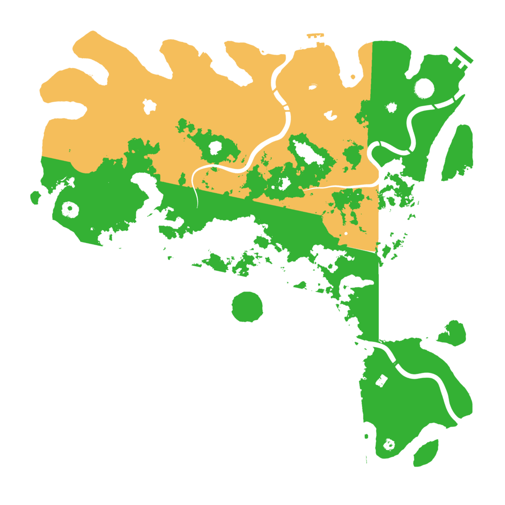 Biome Rust Map: Procedural Map, Size: 4500, Seed: 2910