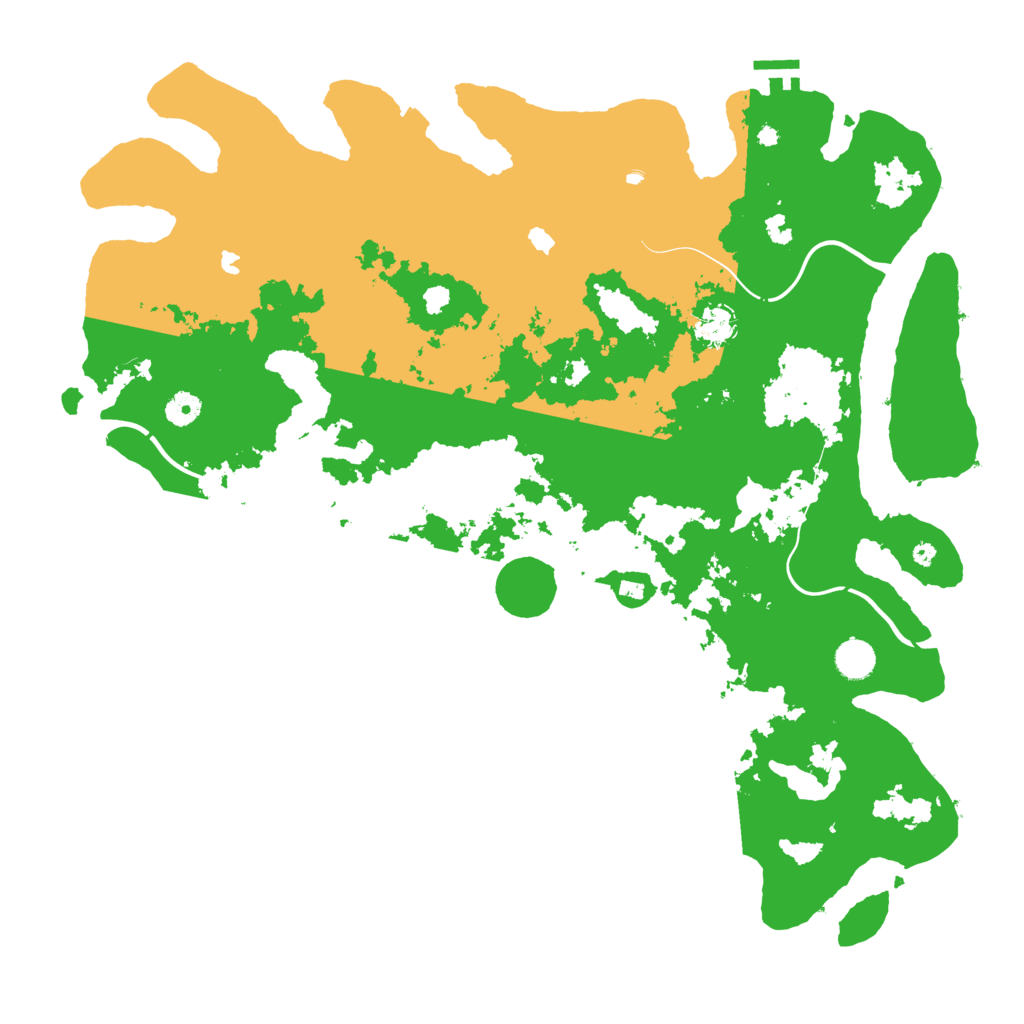 Biome Rust Map: Procedural Map, Size: 4500, Seed: 2910