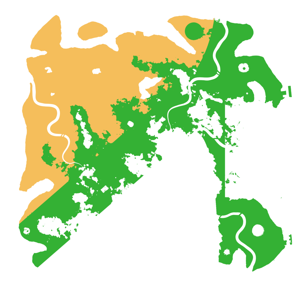 Biome Rust Map: Procedural Map, Size: 4500, Seed: 1234566