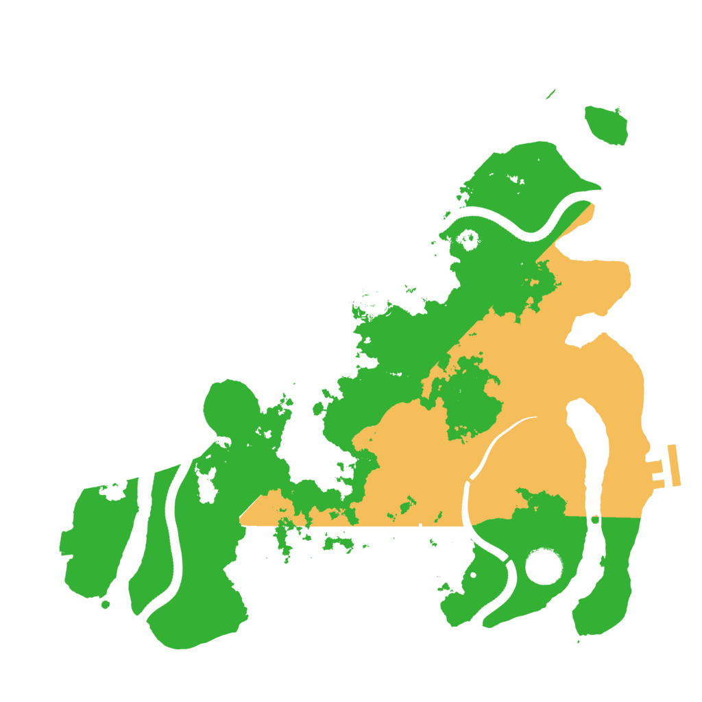 Biome Rust Map: Procedural Map, Size: 3400, Seed: 2426297