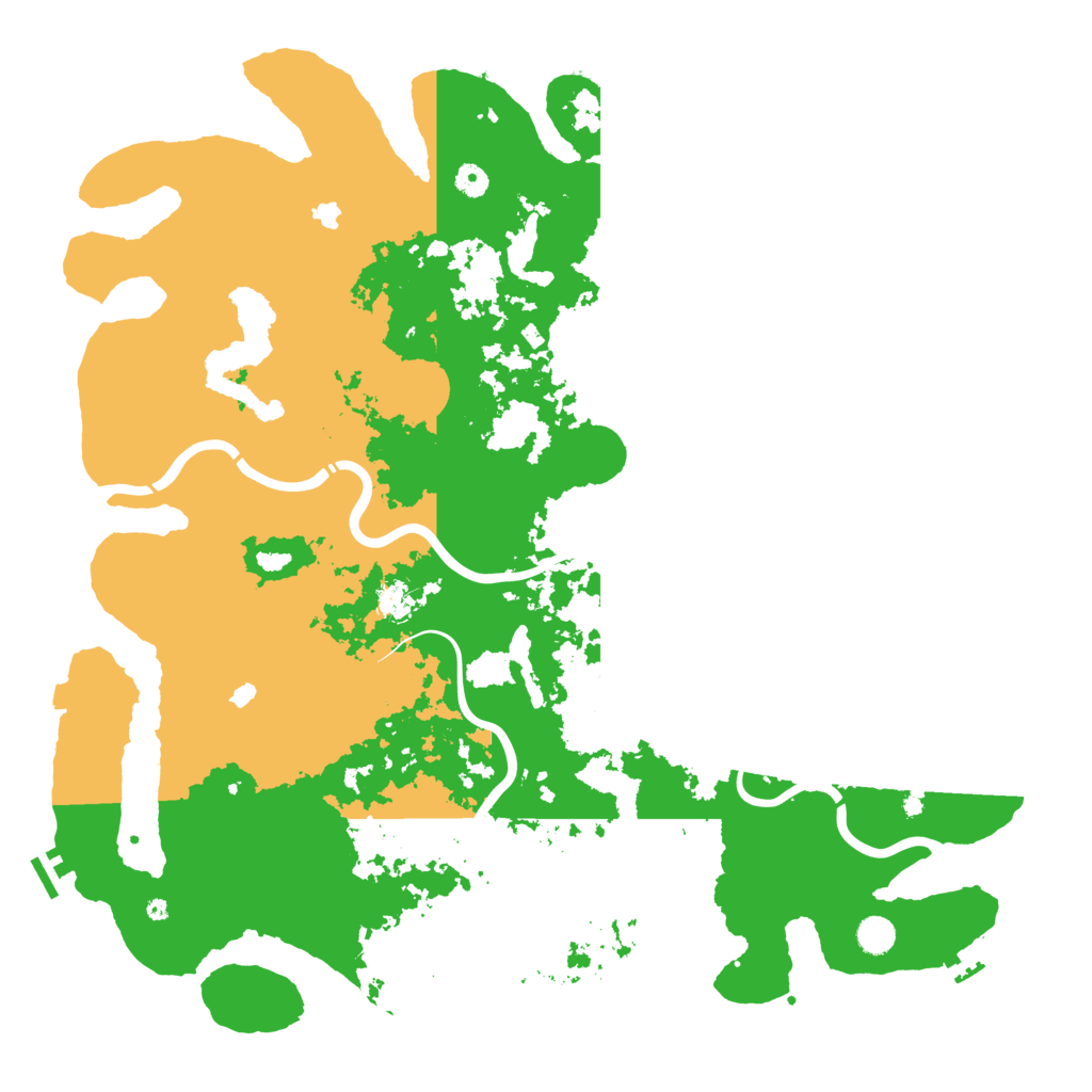 Biome Rust Map: Procedural Map, Size: 5000, Seed: 36352