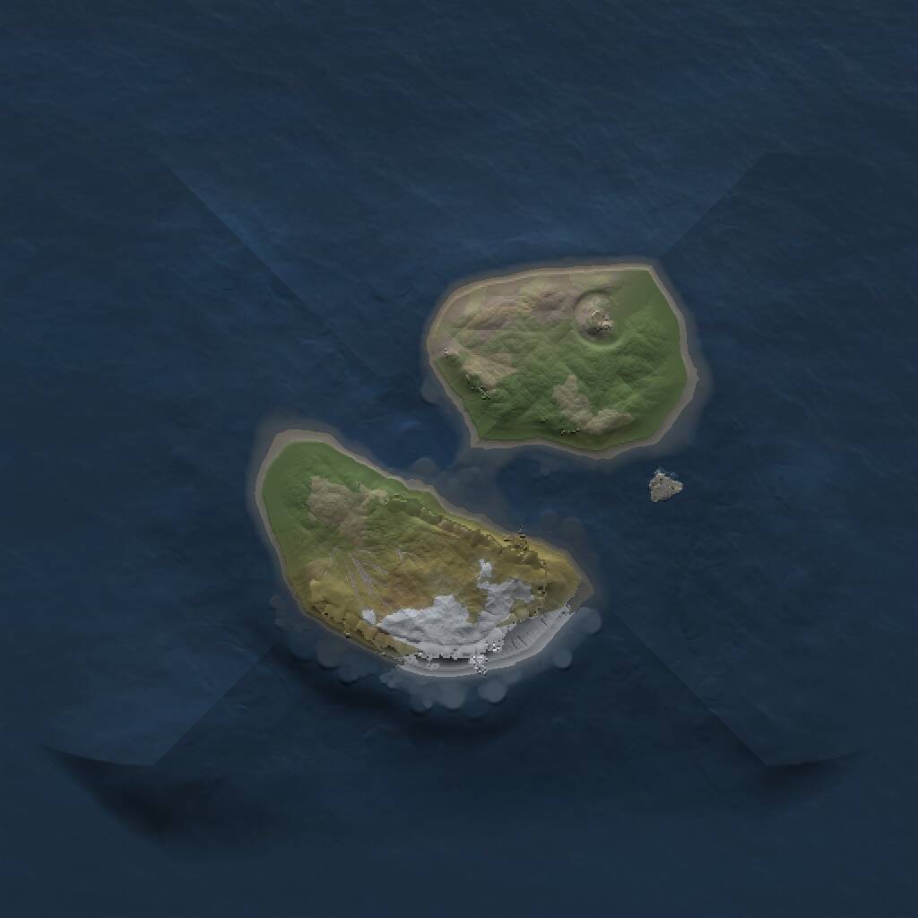 Rust Map: Procedural Map, Size: 1500, Seed: 1111088865, 1 Monuments