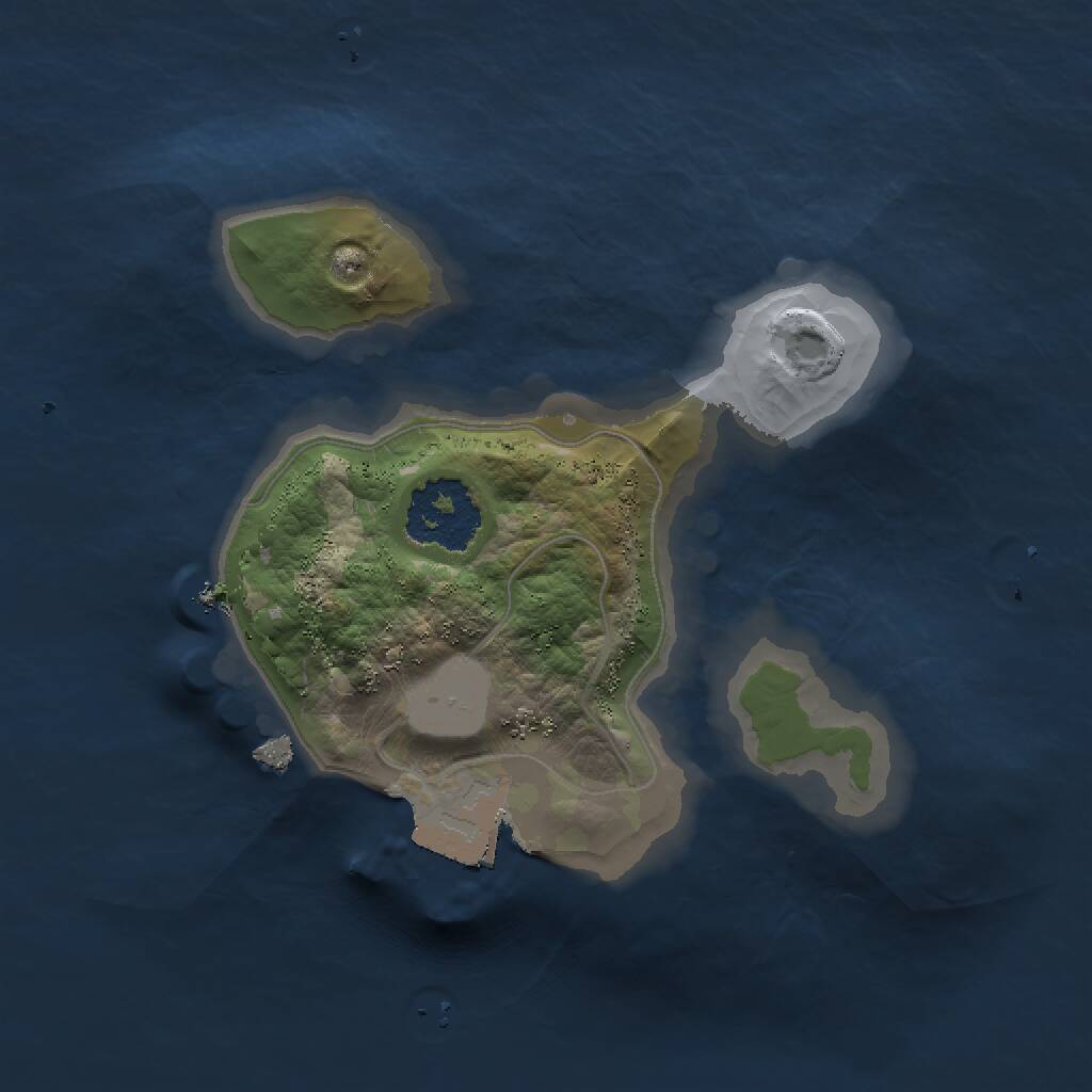 Rust Map: Procedural Map, Size: 1500, Seed: 897975857, 1 Monuments