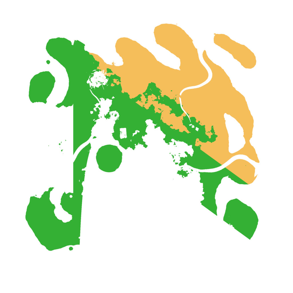 Biome Rust Map: Procedural Map, Size: 3000, Seed: 1281799362