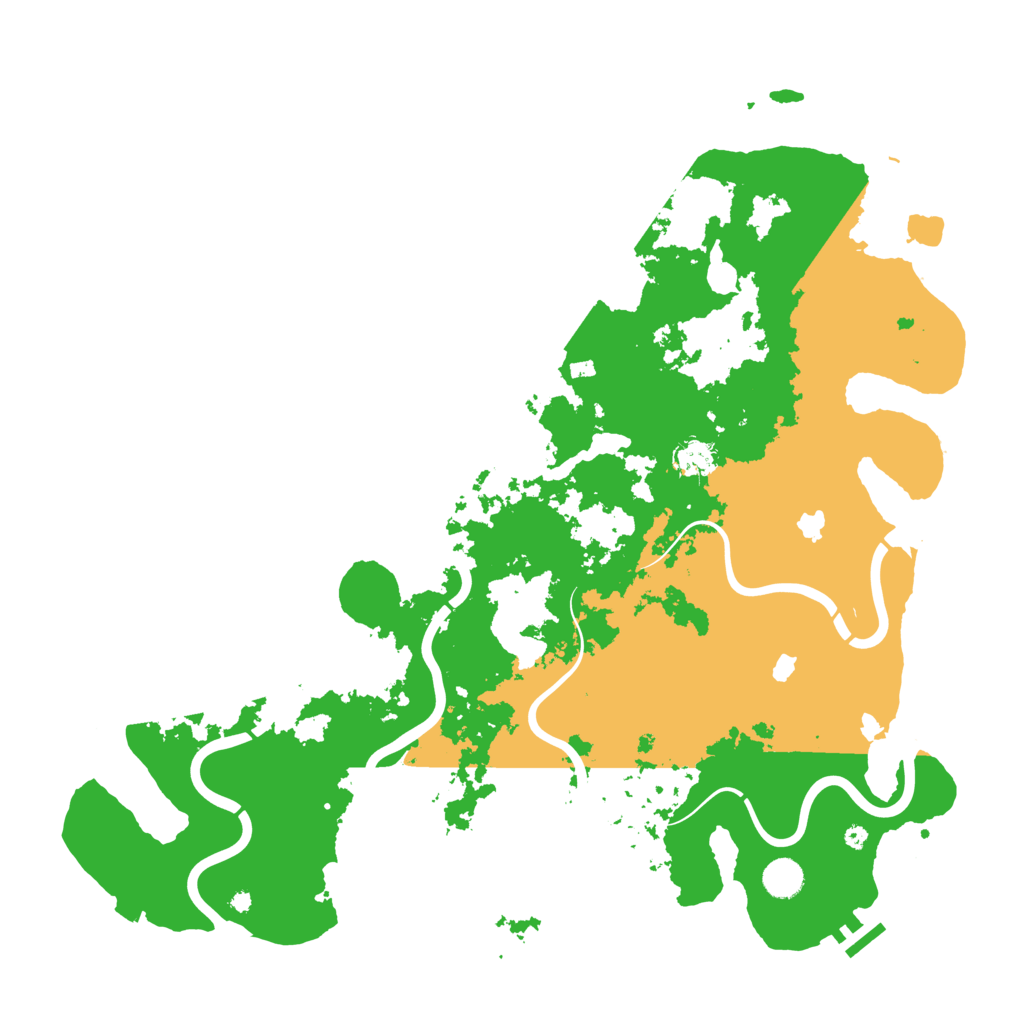 Biome Rust Map: Procedural Map, Size: 4500, Seed: 792604532