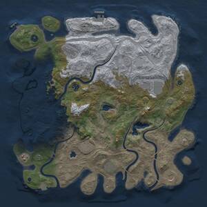 Thumbnail Rust Map: Procedural Map, Size: 4250, Seed: 821348197, 16 Monuments