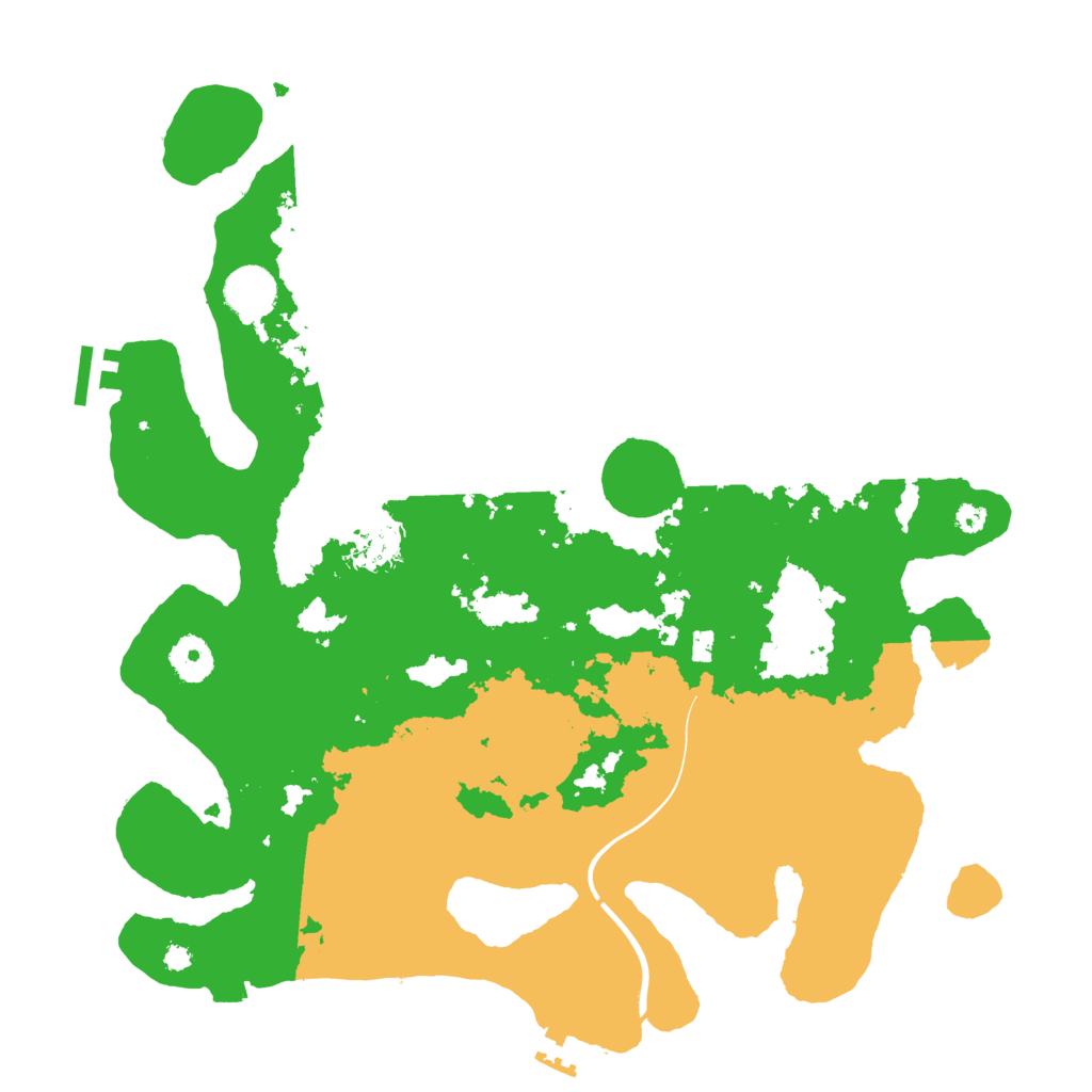 Biome Rust Map: Procedural Map, Size: 3700, Seed: 1284850255