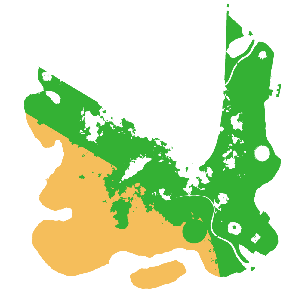 Biome Rust Map: Procedural Map, Size: 3500, Seed: 484322197