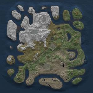 Thumbnail Rust Map: Procedural Map, Size: 4000, Seed: 282, 16 Monuments