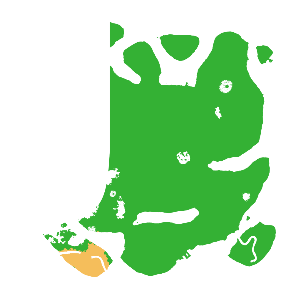 Biome Rust Map: Procedural Map, Size: 3500, Seed: 33554